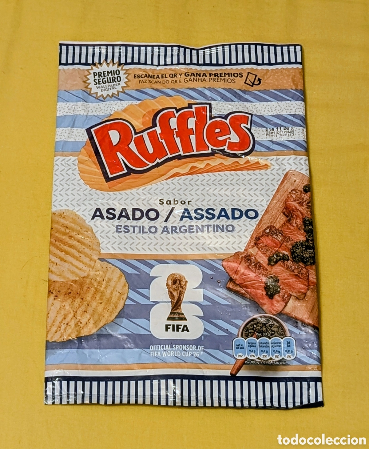 Coleccionismo deportivo: Bolsa patatas Ruffles. FIFA WORLD CUP 2026. Asado