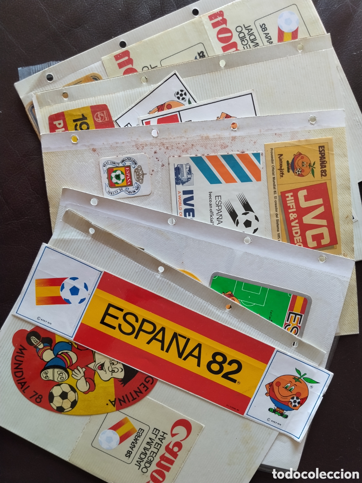 Coleccionismo deportivo: Lote 35 pegatinas mundial futbol Espa&ntilde;a 82.naranjito.clementina.deporte.futbol.mundiales