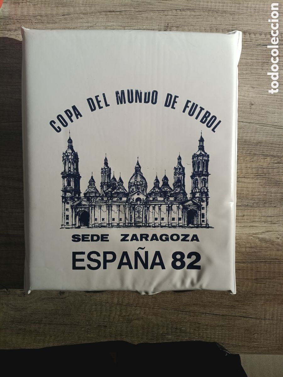 Coleccionismo deportivo: ALMOHADILLA MUNDIAL 82 ESPA&Ntilde;A - SEDE ZARAGOZA - ROMAREDA - NARANJITO