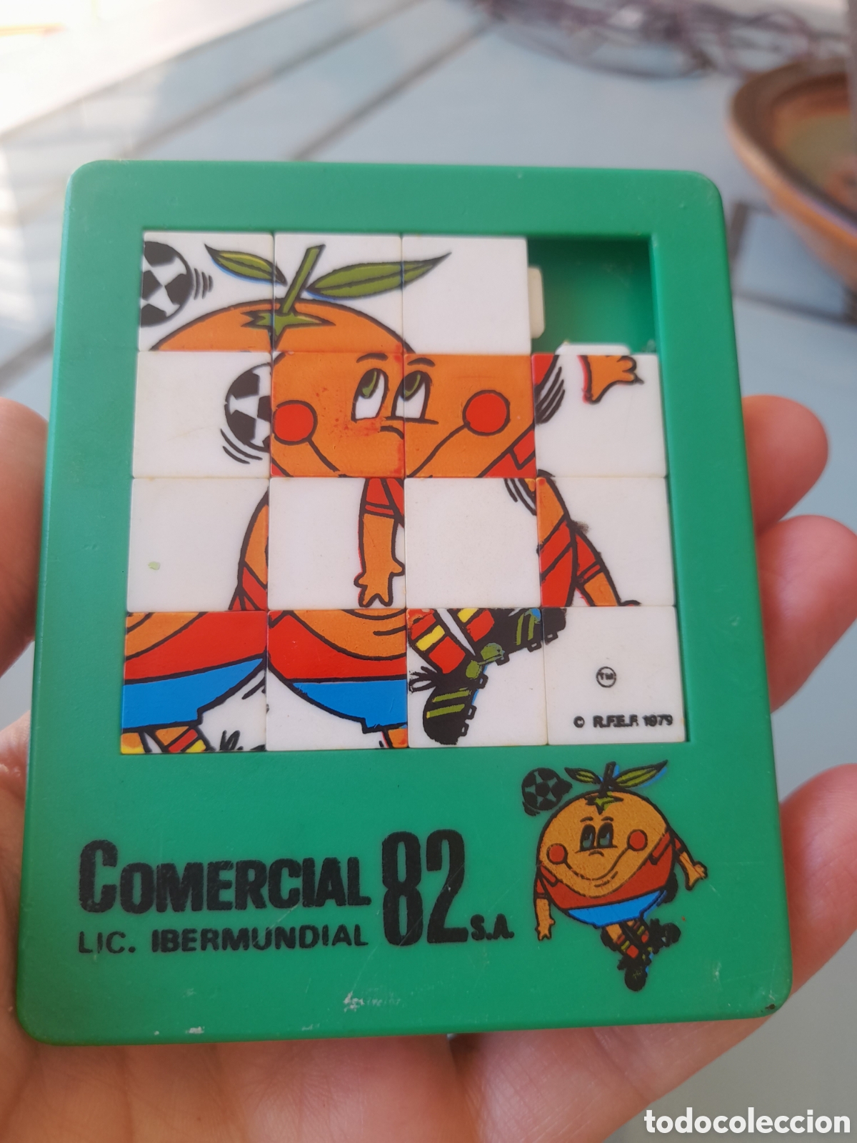 Colecionismo desportivo: Antiguo Juego Puzzle Deslizante Naranjito - Mundial Espa&ntilde;a 82