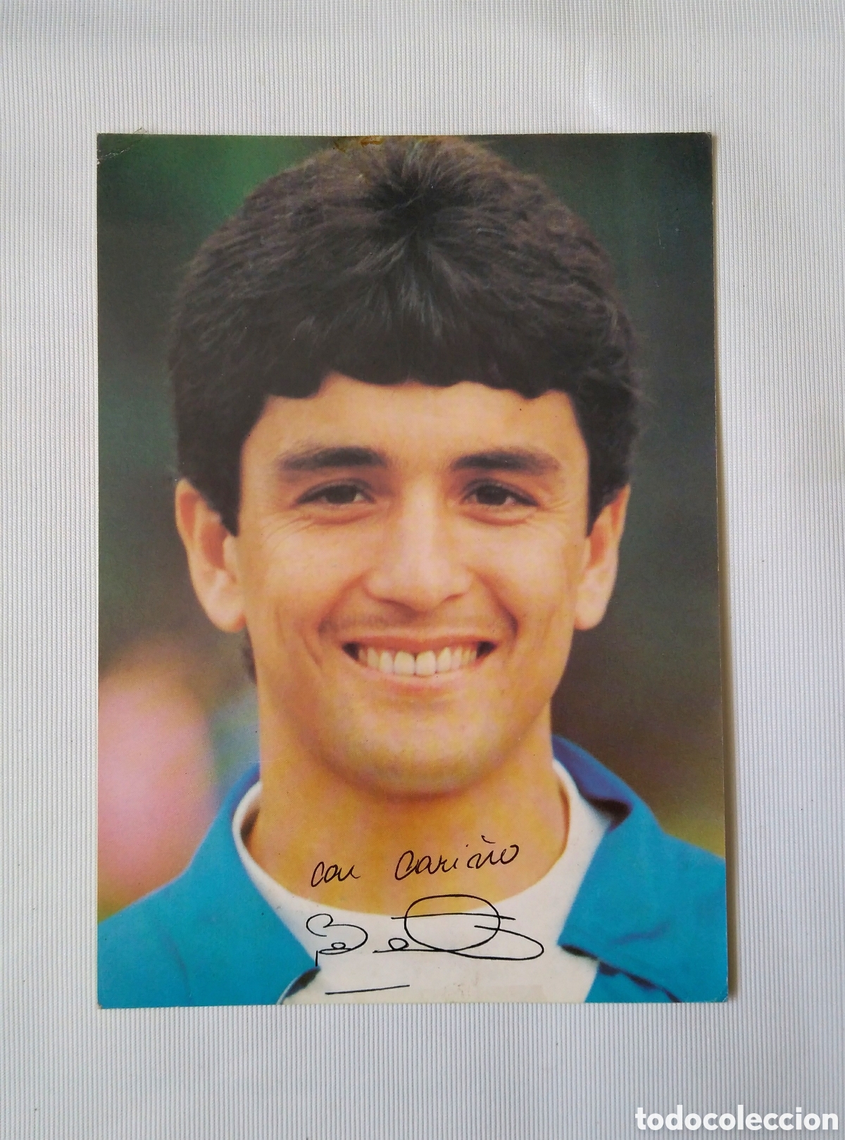 Coleccionismo deportivo: Firma Bebeto publicidad