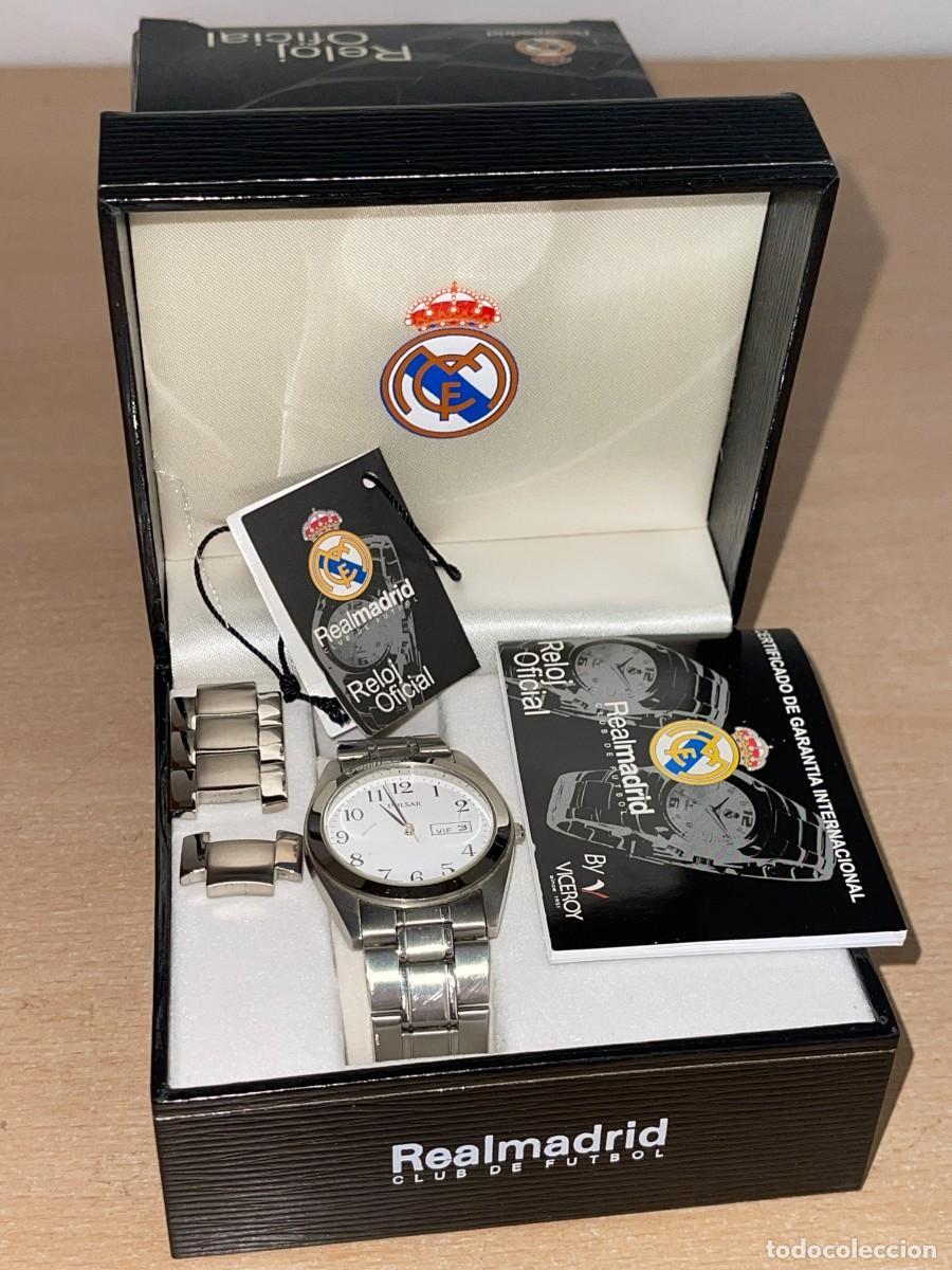 Coleccionismo deportivo: REAL MADRID Caja vac&iacute;a Reloj Oficial Viceroy + Reloj Pulsar Acero Inoxidable LEER DESCRIPCION