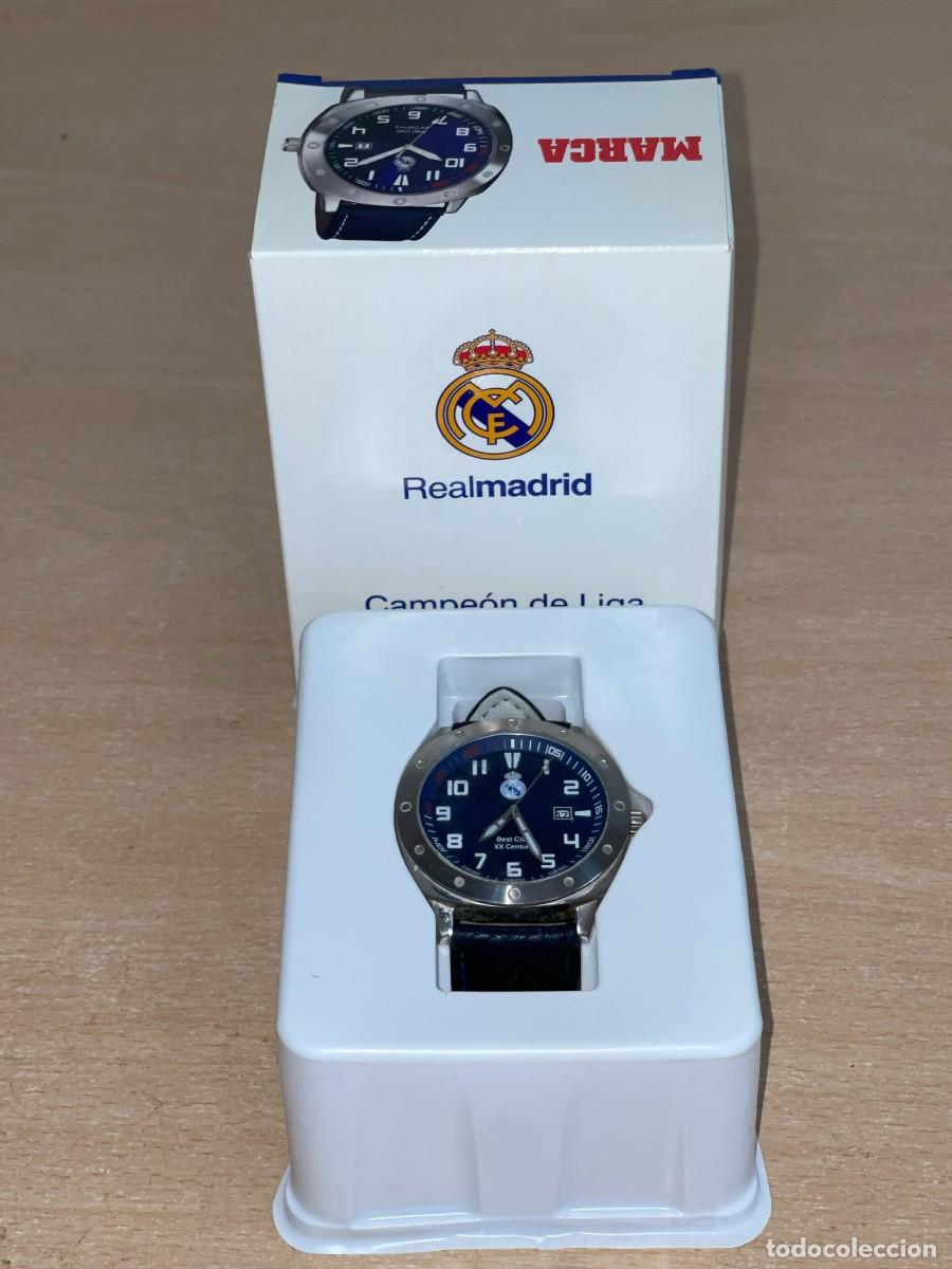 Coleccionismo deportivo: REAL MADRID Reloj Best Club XX Century Azul stainless steel 5atm water resistant Producto Oficial RM