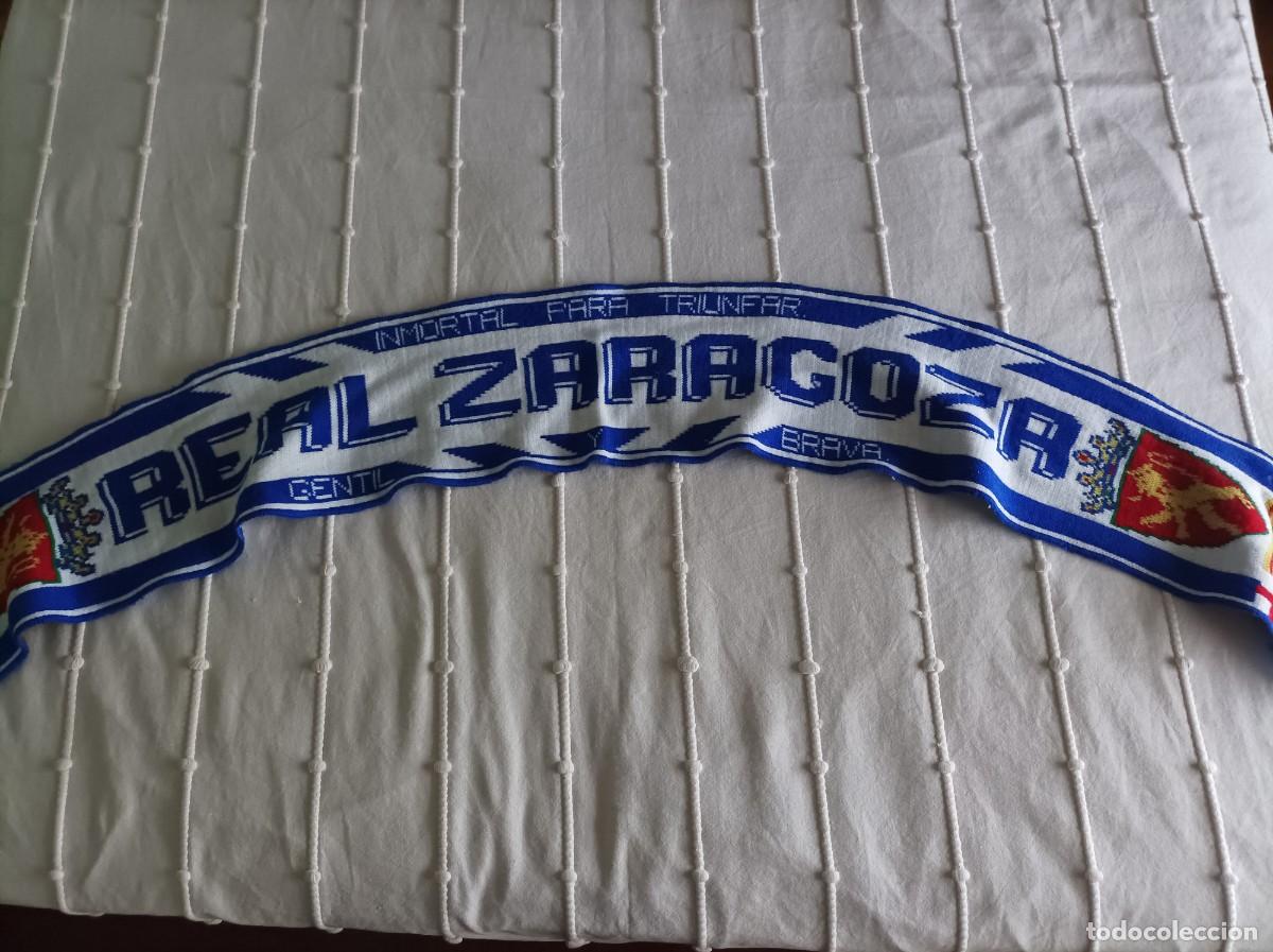 Coleccionismo deportivo: Bufanda Real Zaragoza - Foto 2