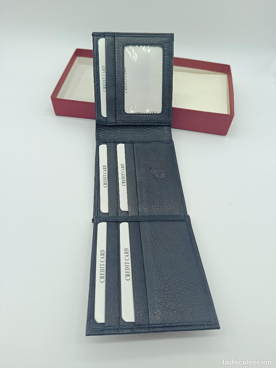 Coleccionismo deportivo: CARTERA BOLSILLO CABALLERO REAL FEDERACION ESPA&Ntilde;OLA DE FUTBOL. CUERO. SIN USO. ESTUCHE ORIGINAL.MYJ