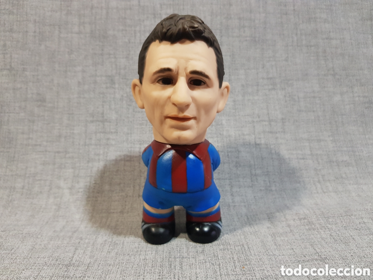 Coleccionismo deportivo: MU&Ntilde;ECO CABEZ&Oacute;N F.C. BARCELONA BAR&Ccedil;A &iquest;MESSI?. FIGURA DE GOMA. 14 CMS
