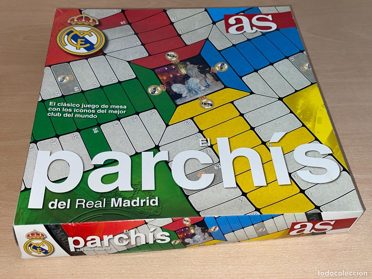 Coleccionismo deportivo: Parch&iacute;s del REAL MADRID Diario AS 4 &oacute; 6 Jugadores Tablero 49 x 49 cm. RM Mejor Club de la Historia
