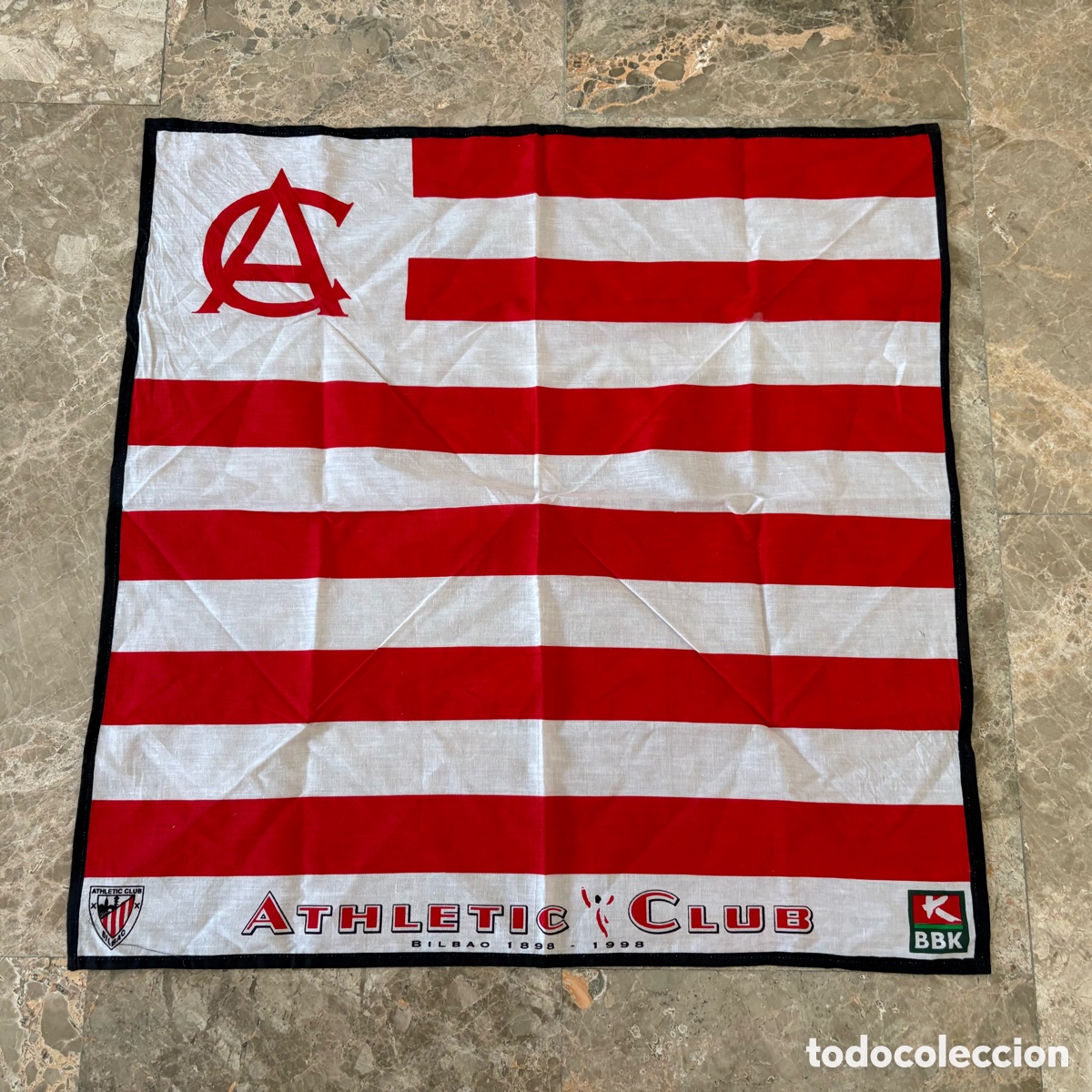 Coleccionismo deportivo: Pa&ntilde;uelo Centenario Athletic Club Bilbao
