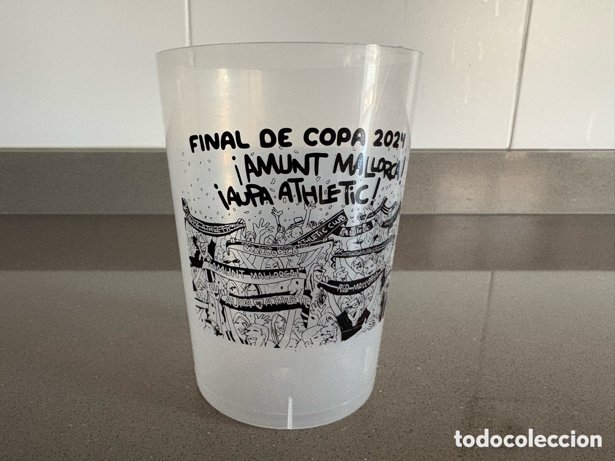 Collezionismo sportivo: Vaso Final Copa del Rey 2024 Athletic Bilbao RCD Mallorca