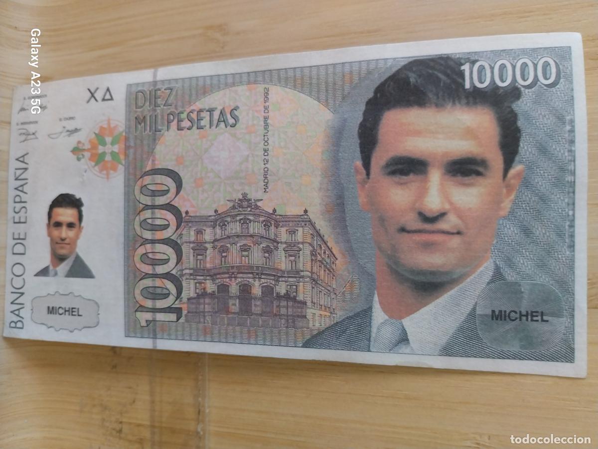 Sports collectibles: BILLETE MICHEL REAL MADRID PROMOCIONAL FUTBOL A&Ntilde;O 1997 15.3X7.5CMS VINTAGE NO CURSO LEGAL