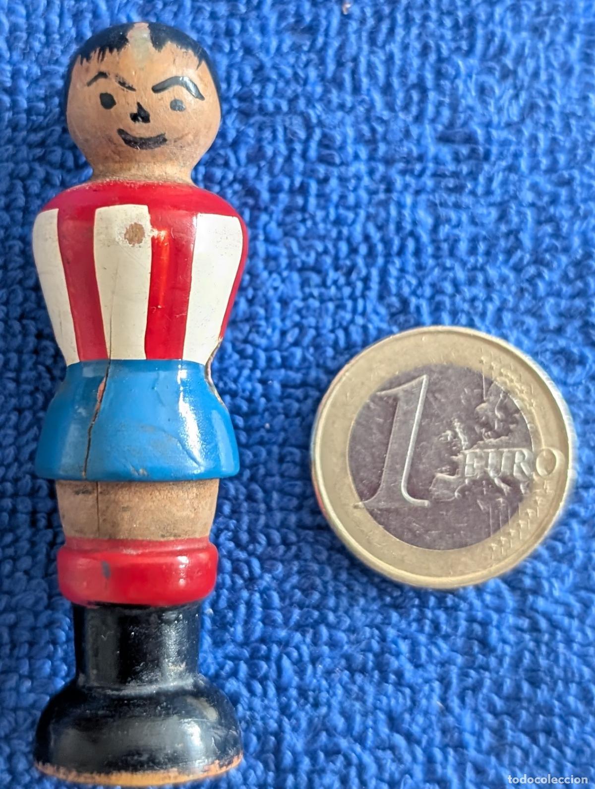 Coleccionismo deportivo: Figura de madera de futbol&iacute;n - Atl&eacute;tico de Madrid