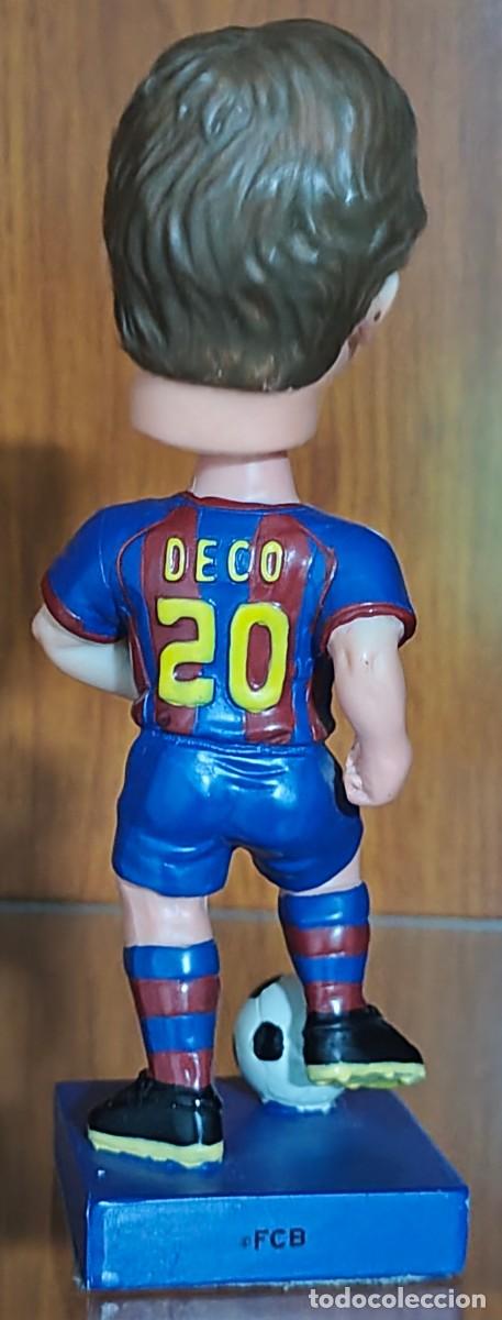 Coleccionismo deportivo: FIGURA CON CABEZA BASCULANTE DEL JUGADOR DEL FC BARCELONA DECO &middot; Peso: 333 gramos