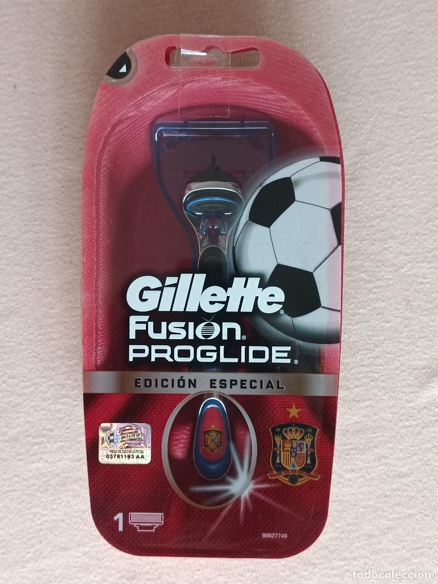 Sports collectibles: Maquinilla GILLETTE Fusion Proglide. Edici&oacute;n Especial. ESPA&Ntilde;A Campeona Mundial de Futbol 2010.