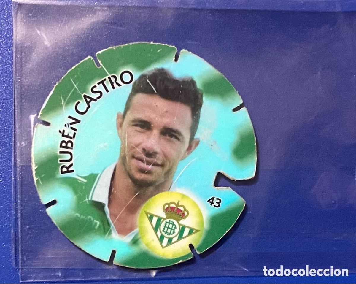 Coleccionismo deportivo: Tazo Ruben Castro Betis Cheetos