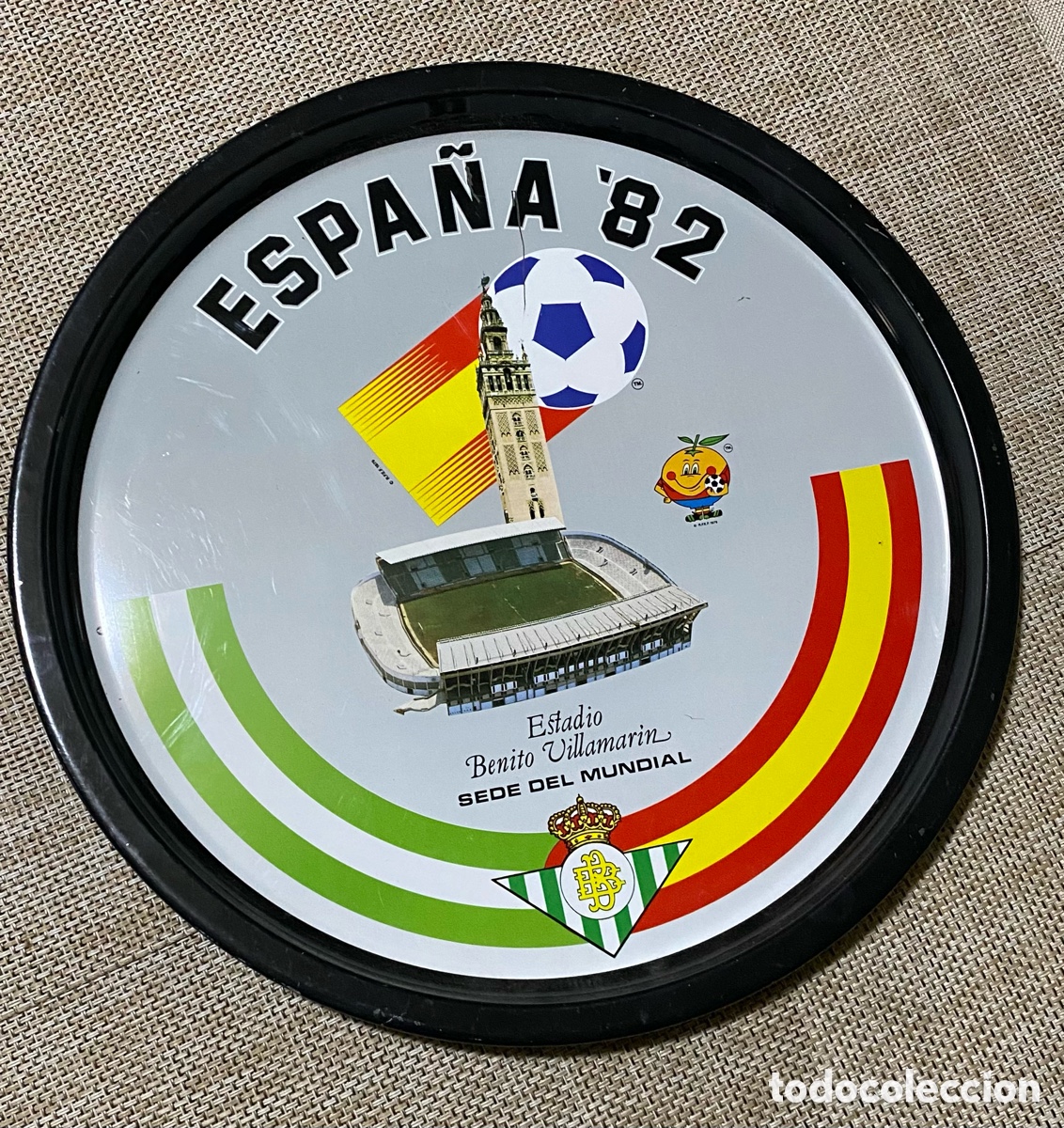Sammelleidenschaft Sport: Bandeja Mundial 82 Betis Benito Villamarin