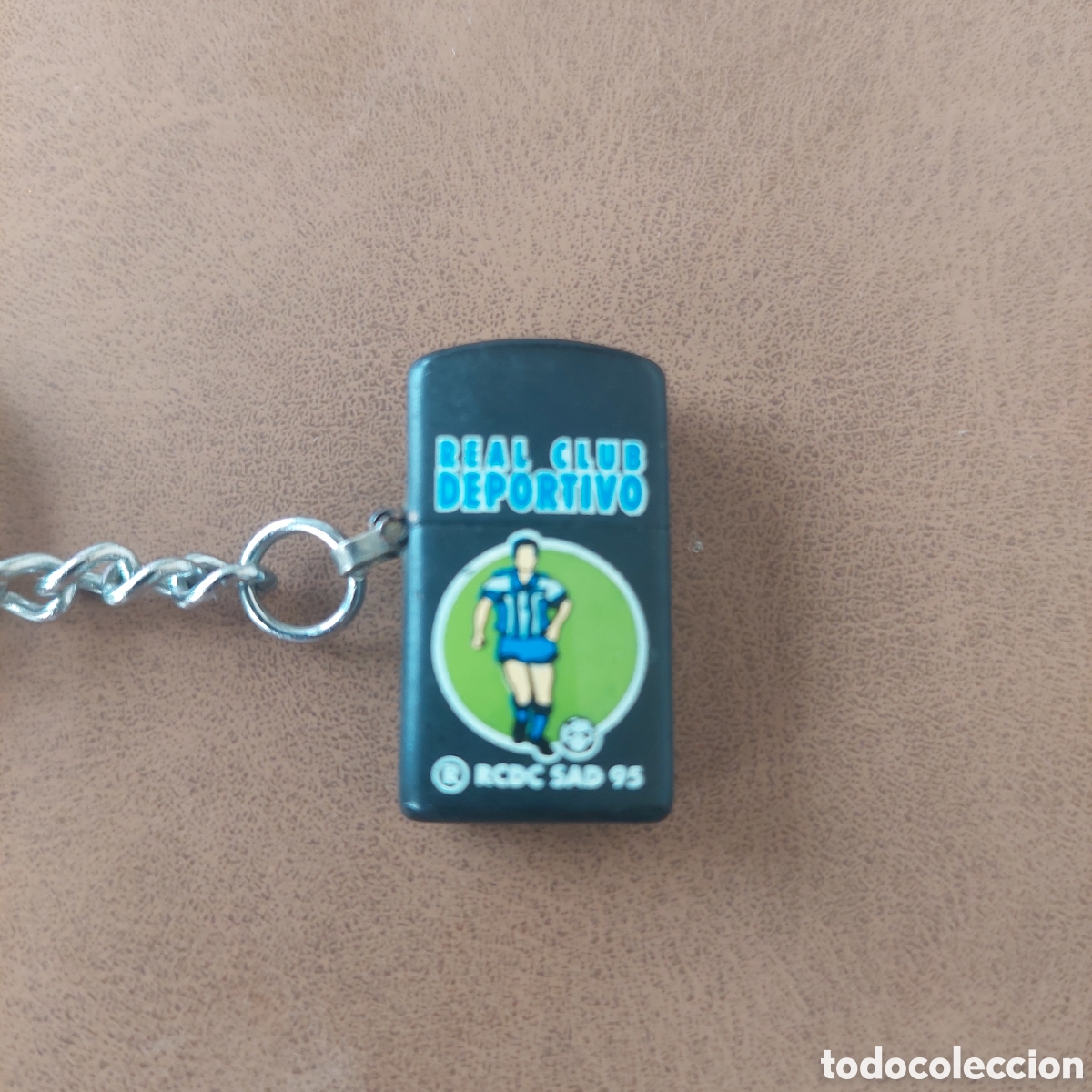 Coleccionismo deportivo: Mini mechero llavero Depor. - Foto 2