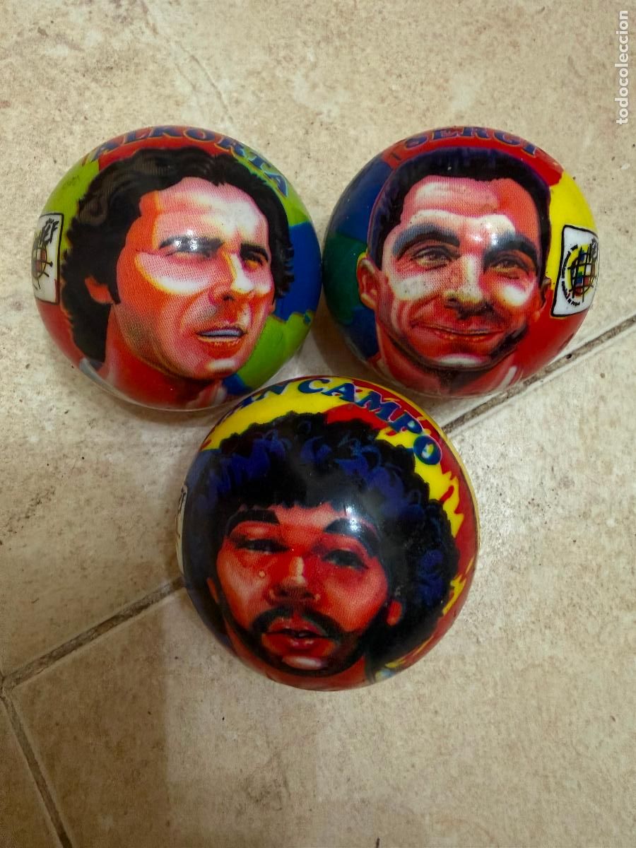 Sports collectibles: Pelotas peque&ntilde;as selecci&oacute;n espa&ntilde;ola alkorta sergi ivan campo