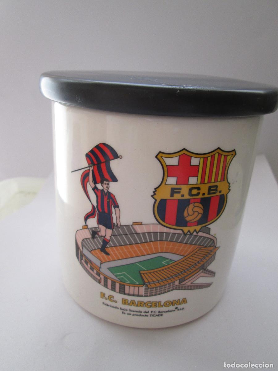 Sports collectibles: TARRO DE CERAMICA - FUTBOL CLUB BARCELONA - 11X10