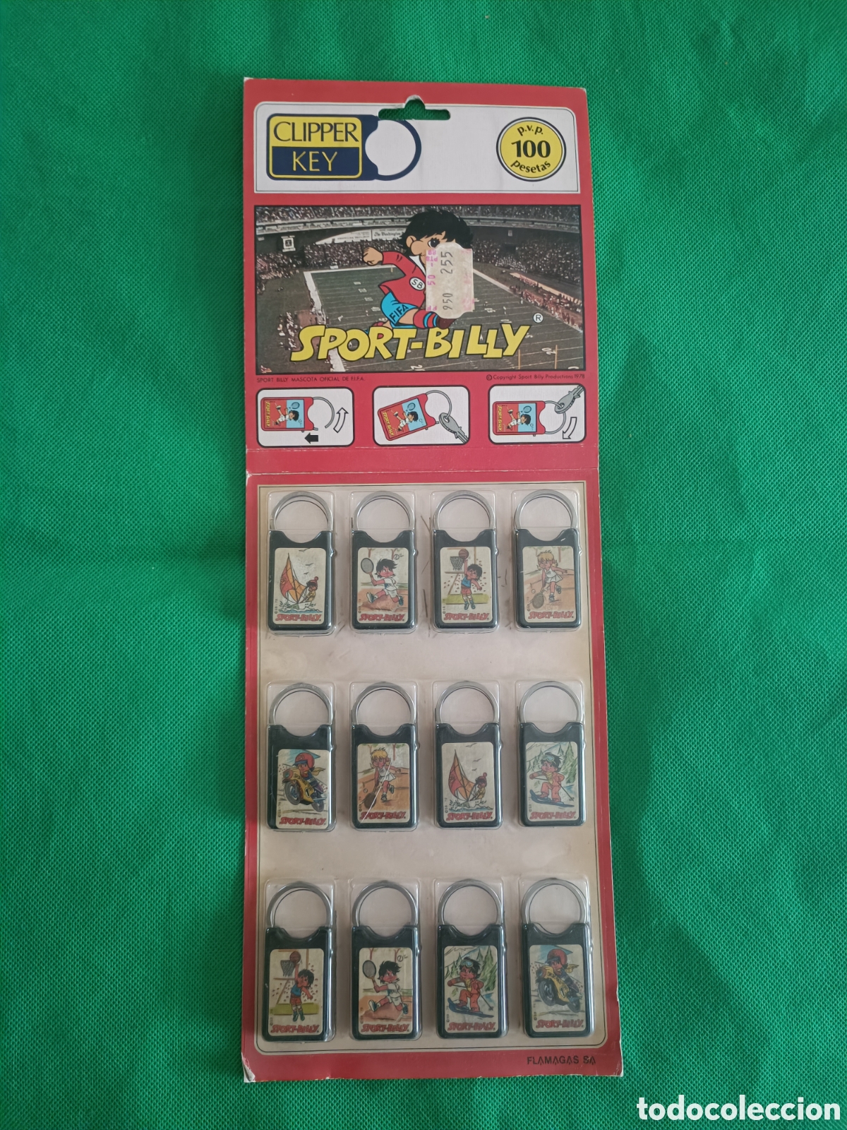 Collectionnisme sportif: Bl&iacute;ster Clipper Key Sport Billy Deportes Ol&iacute;mpicos Flamagas
