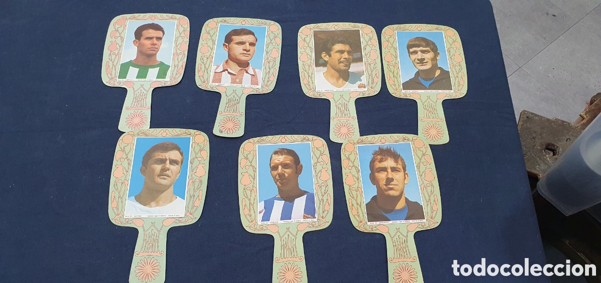 Sammelleidenschaft Sport: Lote de abanicos o Pai Pai Jugadores de f&uacute;tbol. (L133)