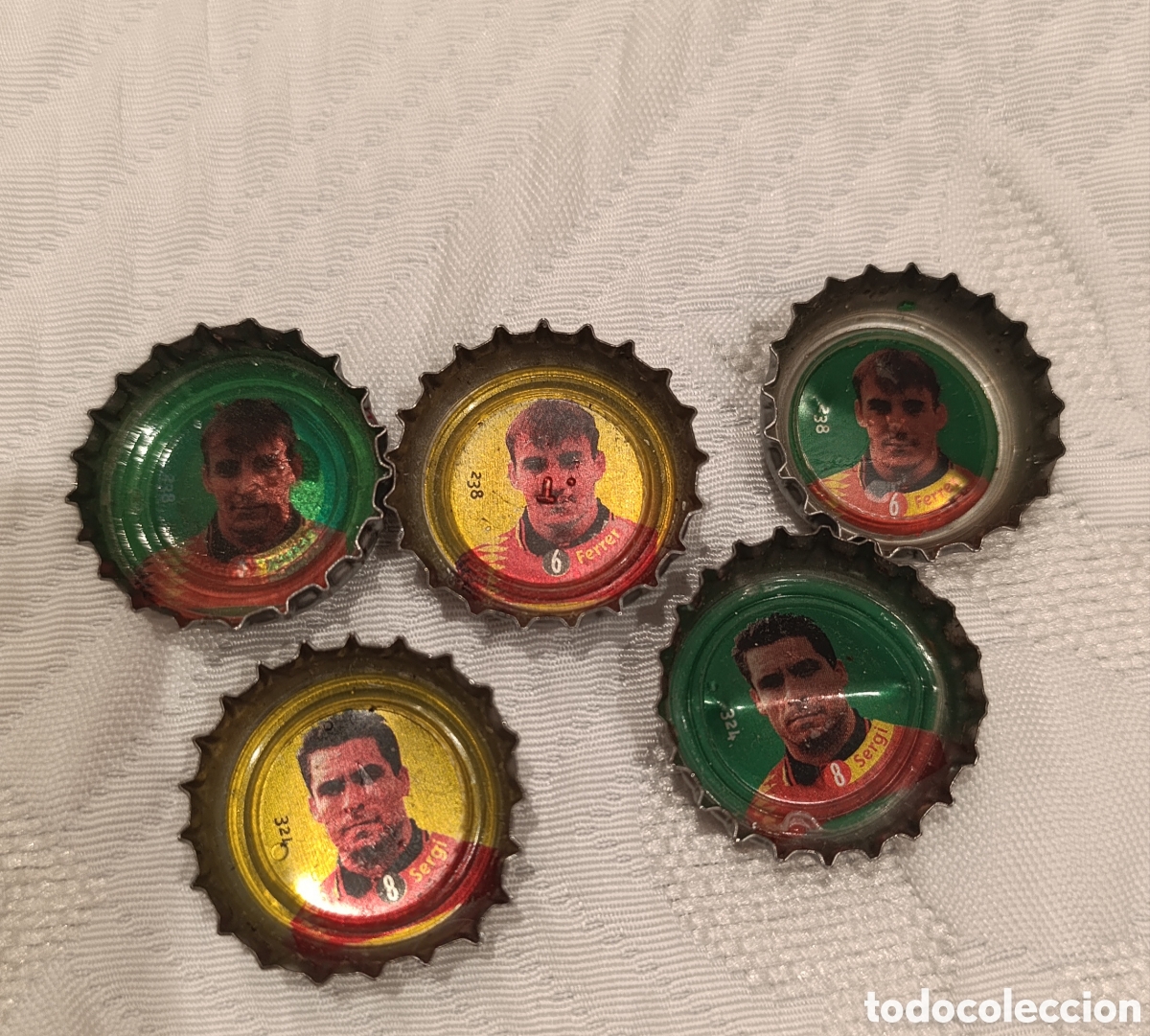 Sammelleidenschaft Sport: Chapas Ferrer y Sergio Conca Cola - Selecci&oacute;n espa&ntilde;ola de f&uacute;tbol