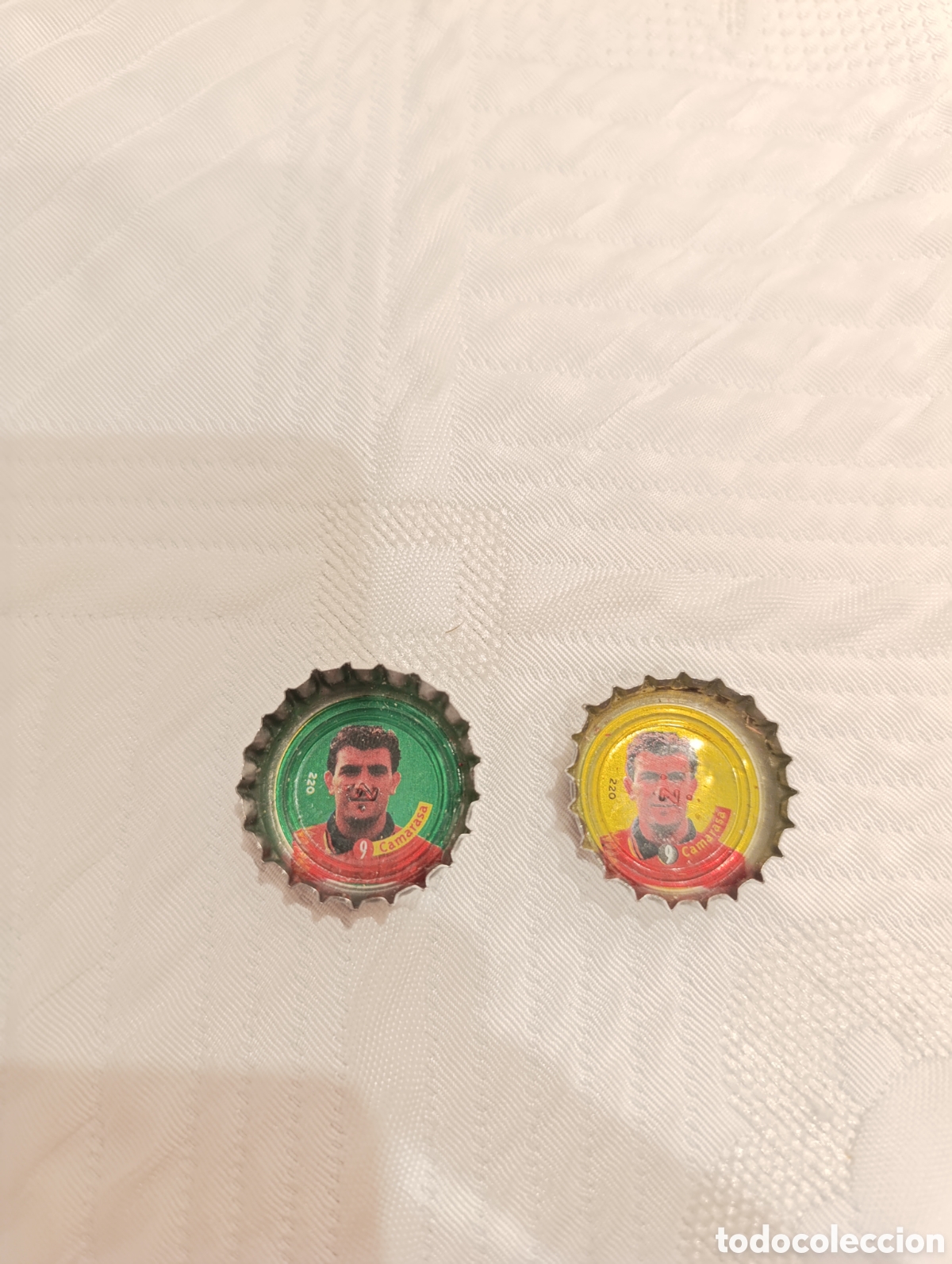 Sammelleidenschaft Sport: Chapa Coca Cola Selecci&oacute;n Espa&ntilde;ola de Futbol n?9 Camarasa