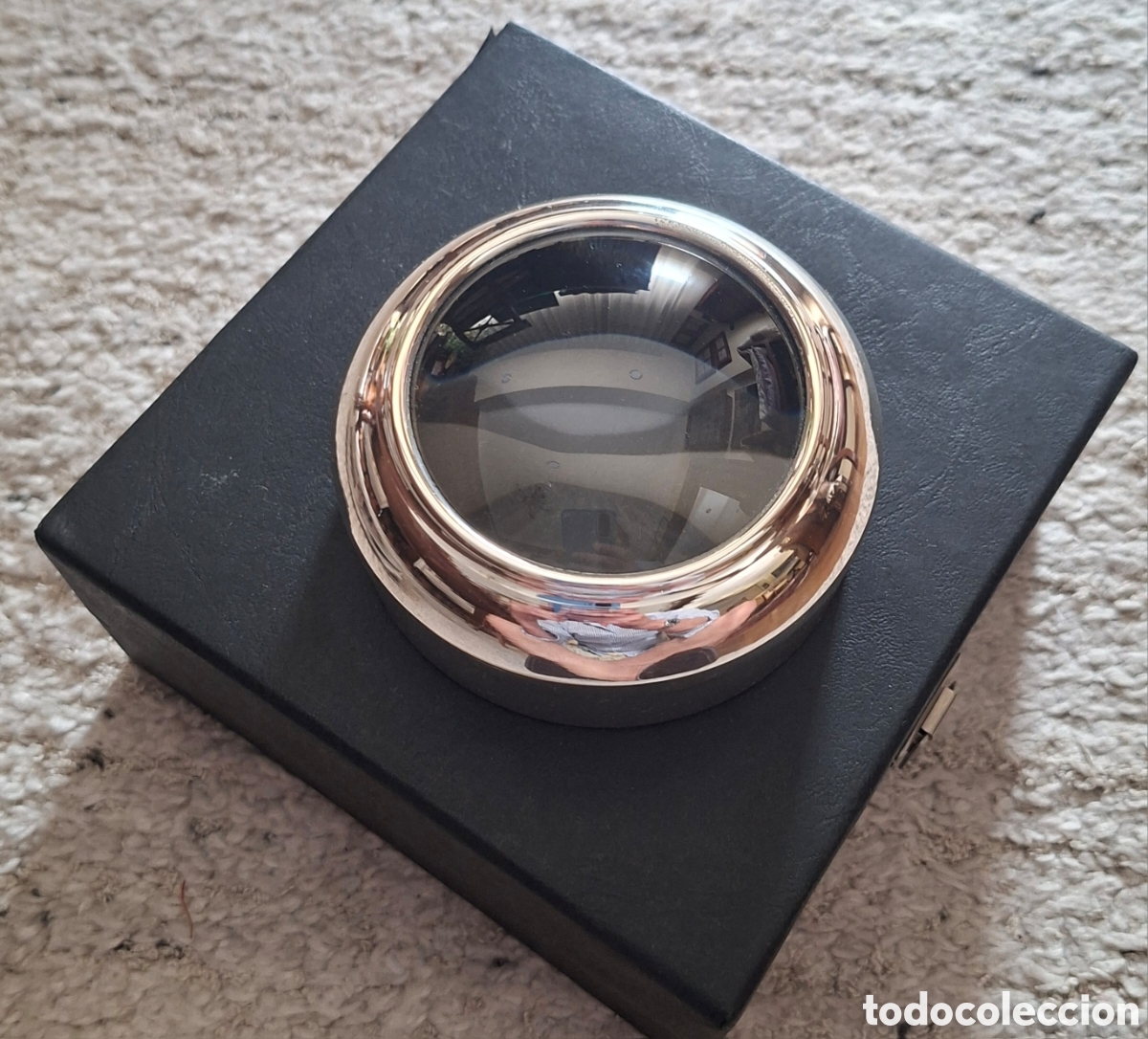 Sports collectibles: Pisapapeles Lupa Conmemorativo Centenario RFEF (1909-2009) - Plata de Ley 925 - Con Estuche Original