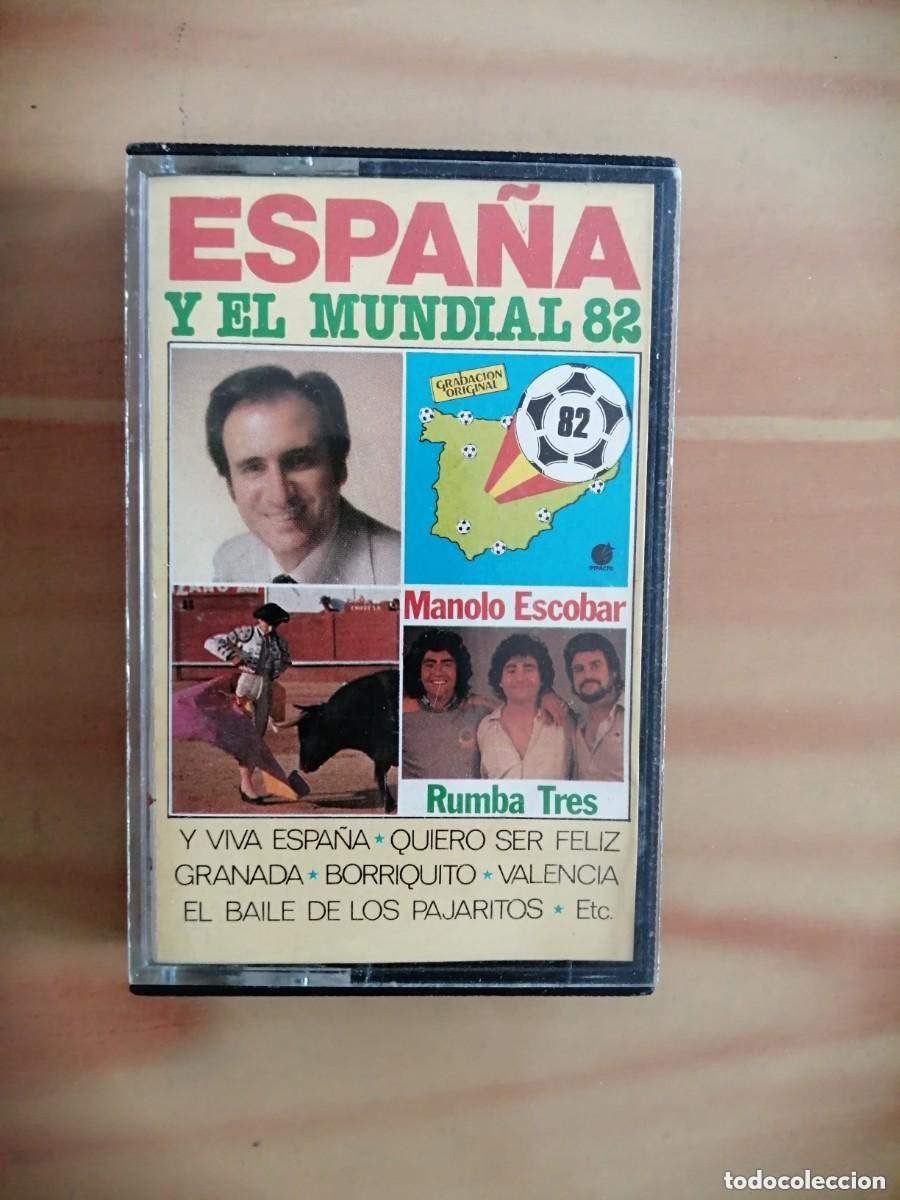 Coleccionismo deportivo: COLECCI&Oacute;N MUNDIAL 82 - CINTA CASETE - LOGO - MANOLO ESCOBAR, RUMBA TRES...