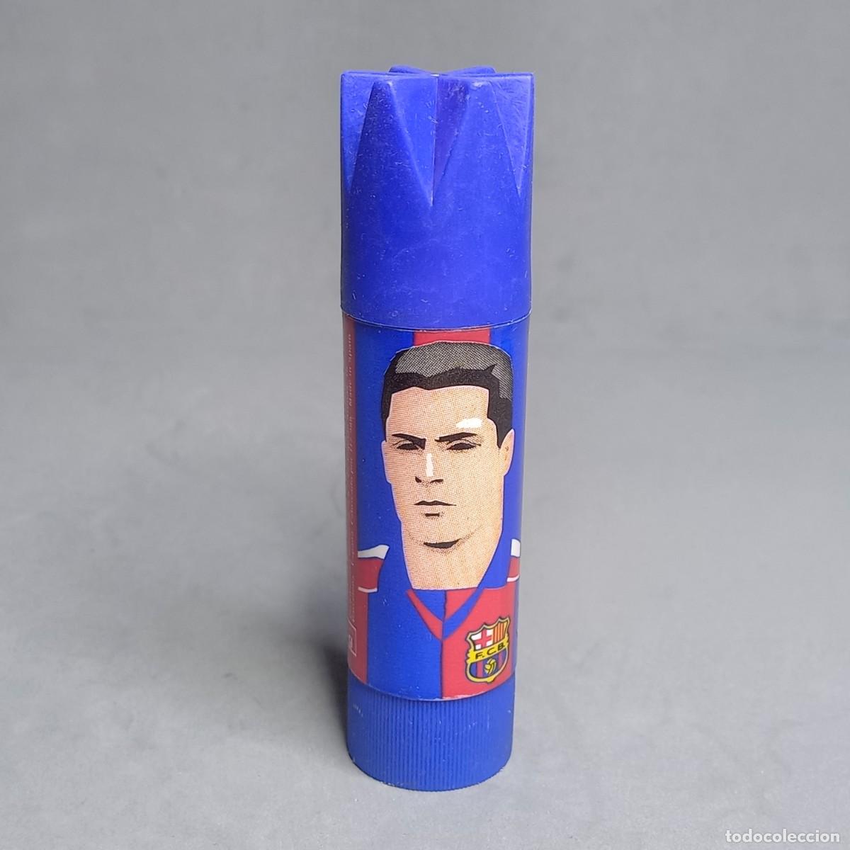 Sports collectibles: Antigua barra de pegamento Stick Instant, F&uacute;tbol Club Barcelona, FCB, SERGI BARJUAN, circa 1994