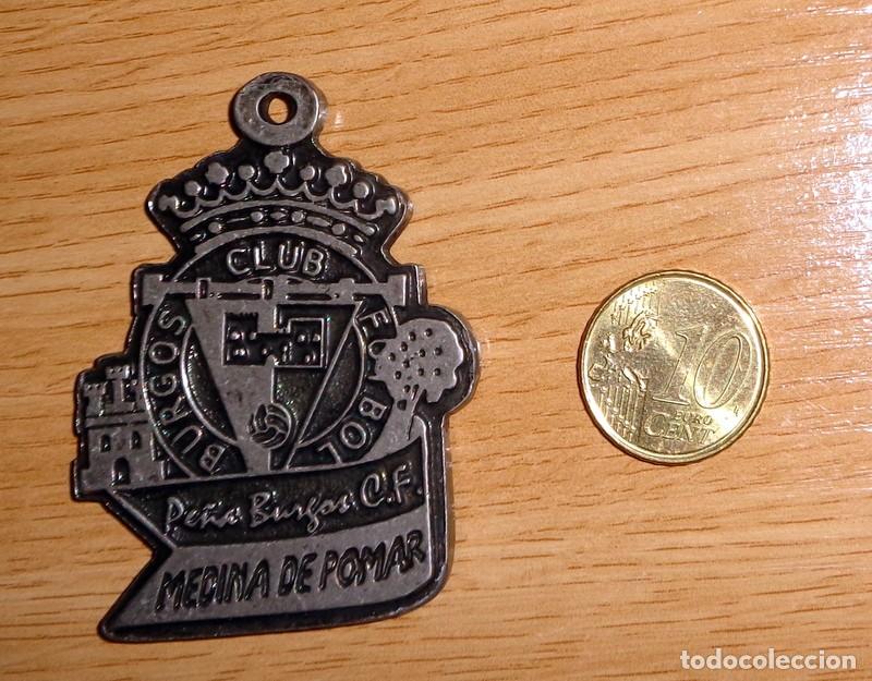 Sammelleidenschaft Sport: COLGANTE MEDALLA ANTIGUA F&Uacute;TBOL VINTAGE. REAL BURGOS CF. PE&Ntilde;A MEDINA DE POMAR. NUEVA!!