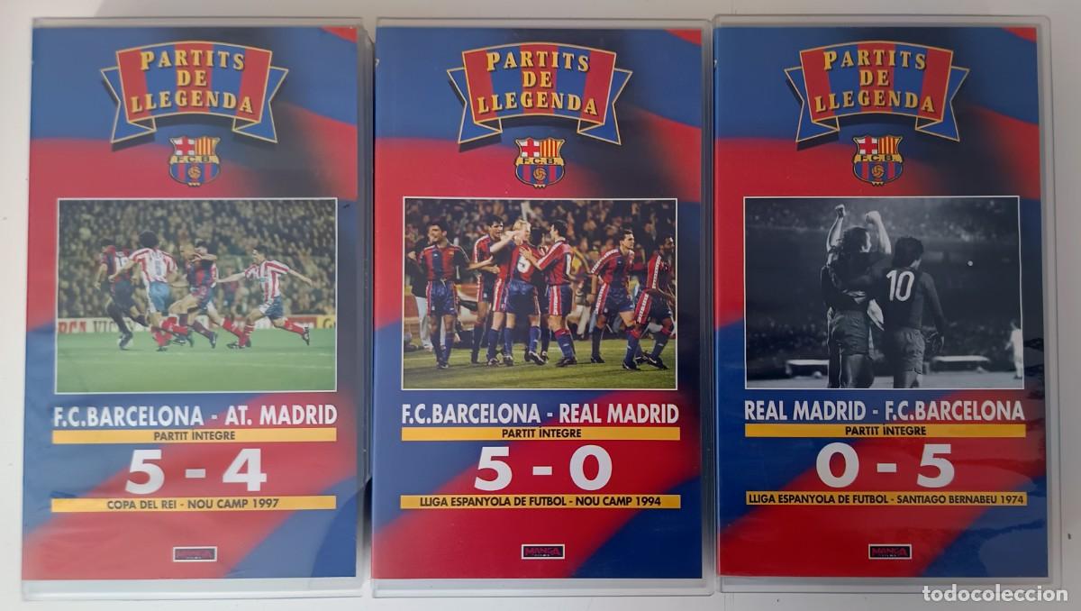 Sammelleidenschaft Sport: 3 Cintas VHS Partits de Llegenda FC Barcelona Manga Films Bar&ccedil;a futbol