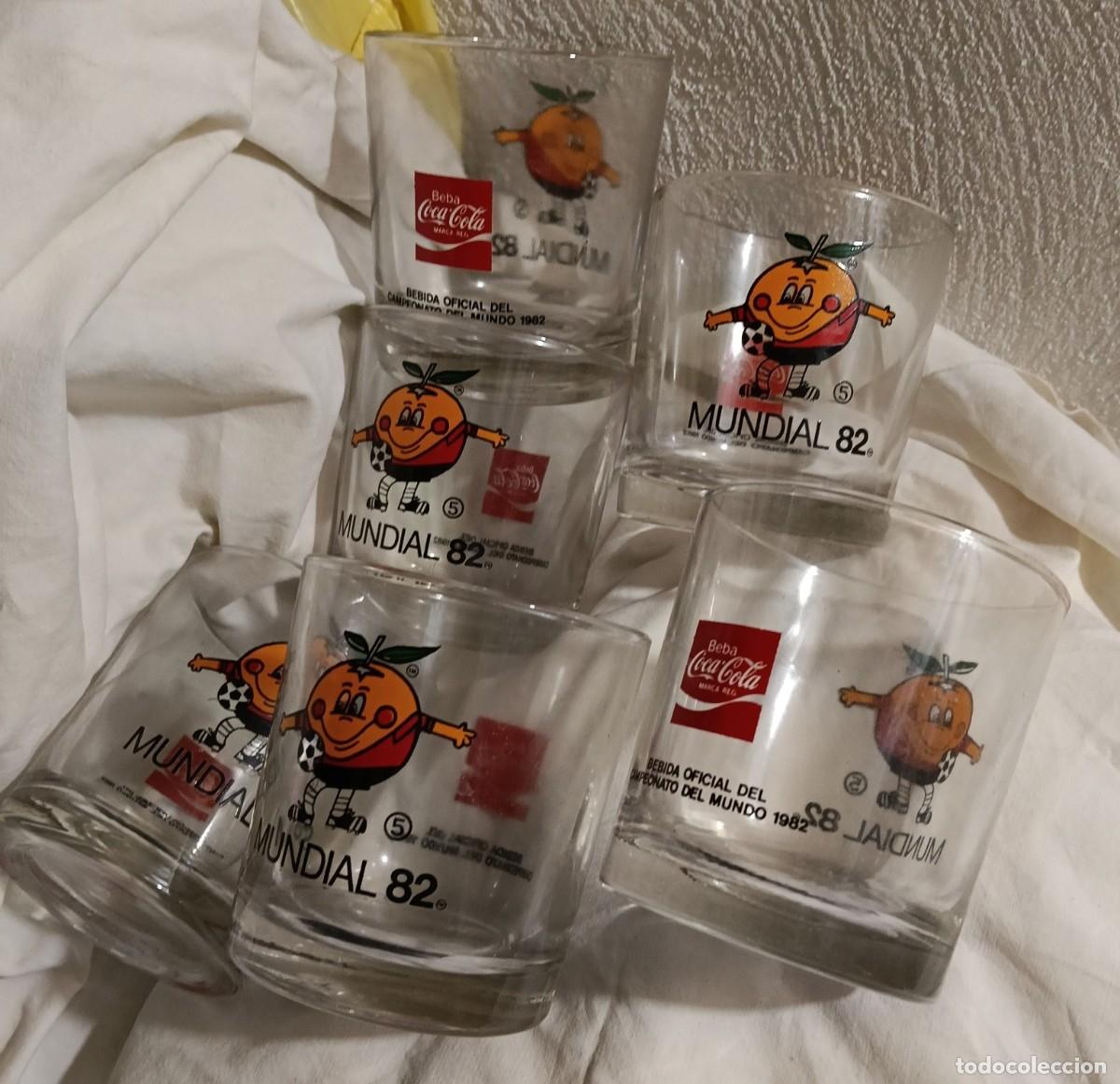 Collectionnisme sportif: MUNDIAL 82 SEIS VASOS NARANJITO - COCACOLA