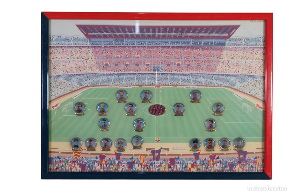 Coleccionismo deportivo: Pins de los jugadores del FC Barcelona, temporada 1993-94.