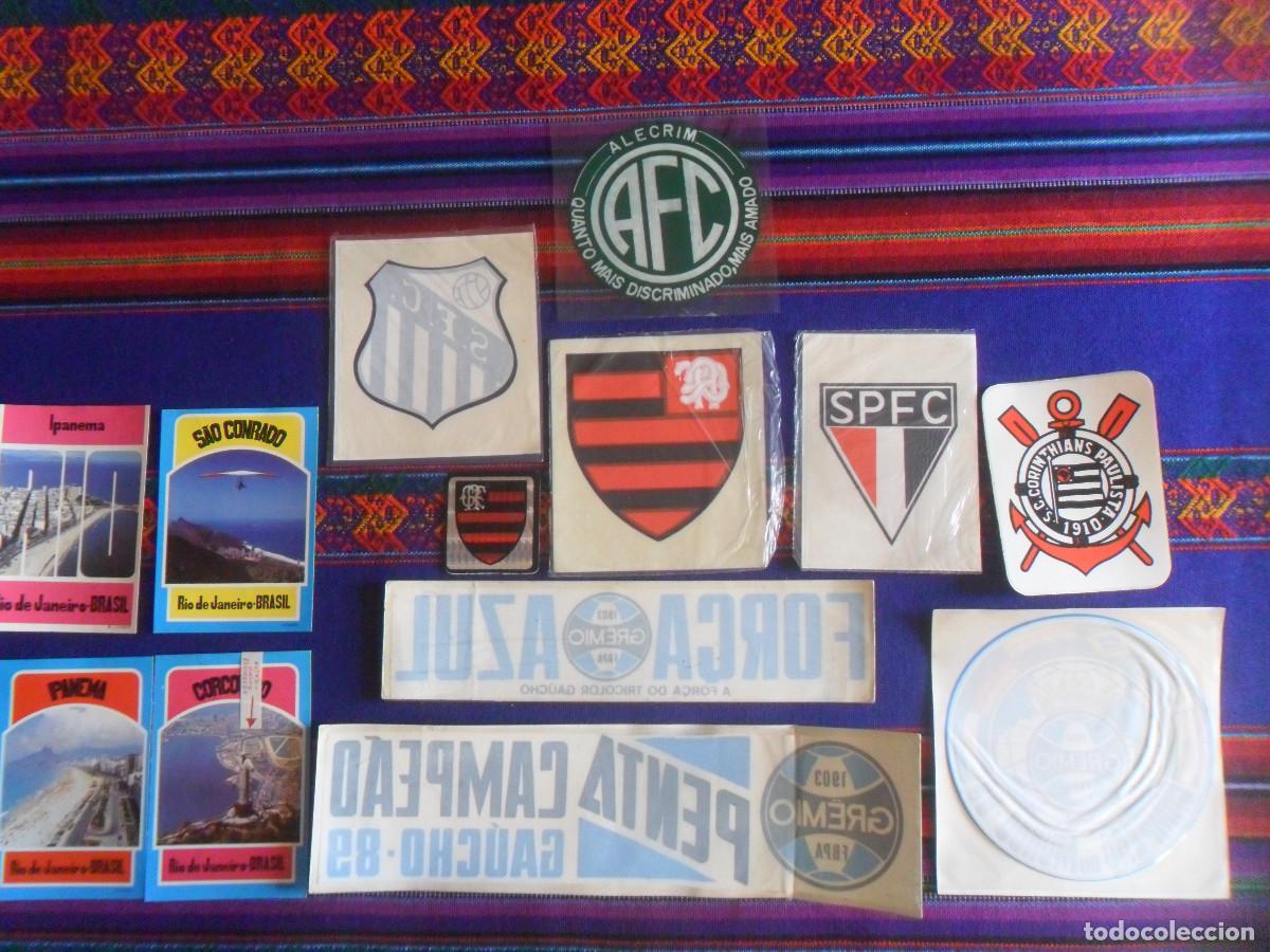 Sammelleidenschaft Sport: 9 PEGATINA CLUB BRASIL GREMIO CORINTHIANS SAO PAULO FLAMENGO SANTOS ALECRIM Y 4 M&Aacute;S DE R&Iacute;O JANEIRO.