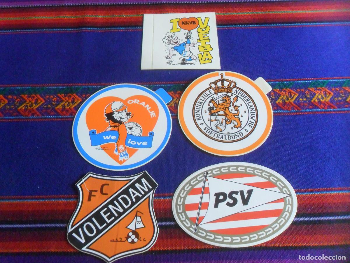 Sammelleidenschaft Sport: LOTE 3 PEGATINA FEDERACI&Oacute;N NEERLANDESA DE F&Uacute;TBOL KNVB, PSV EINDHOVEN Y VOLENDAM FC.
