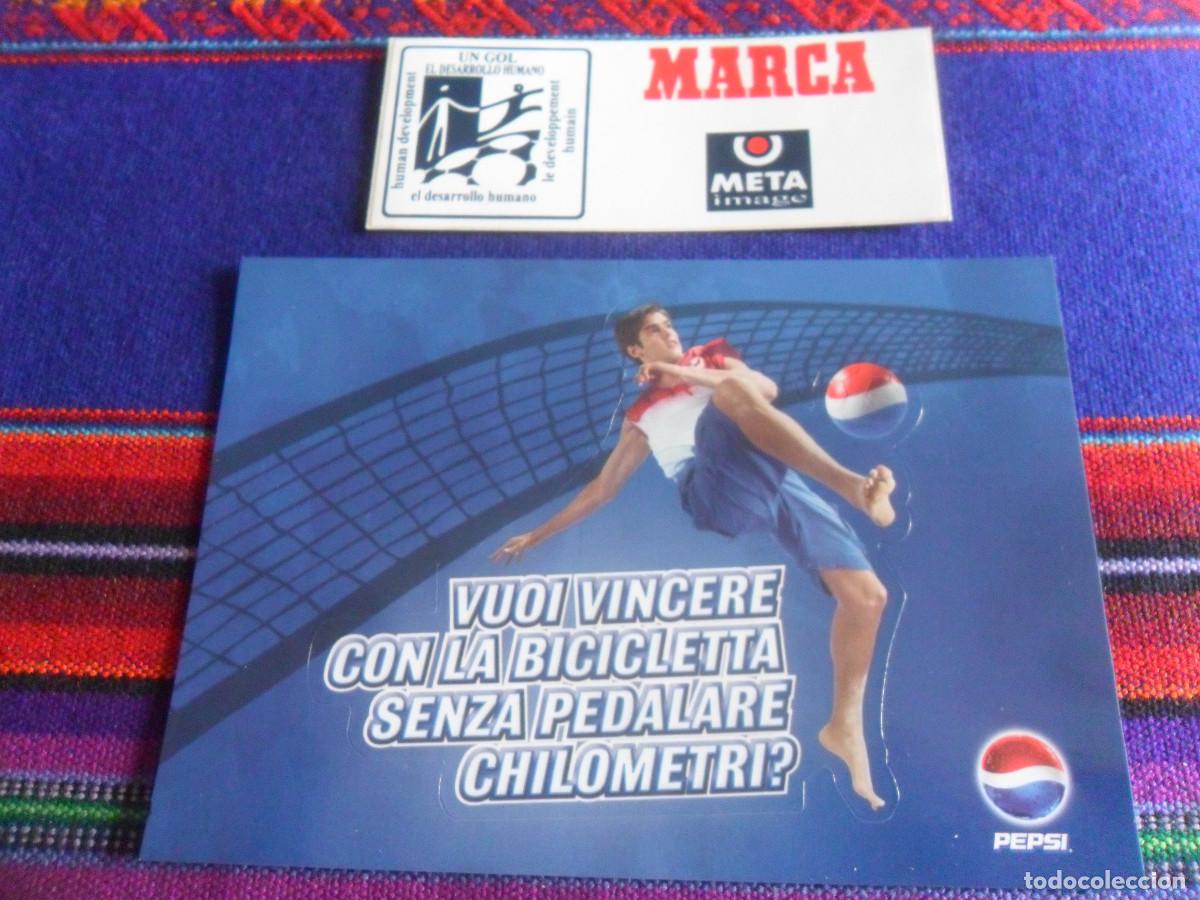 Sammelleidenschaft Sport: F&Uacute;TBOL PEGATINA PEPSI KAKA FOOTVOLLEY TOUR 2009. REGALO MARCA UN GOL EL DESARROLLO HUMANO. RARA.