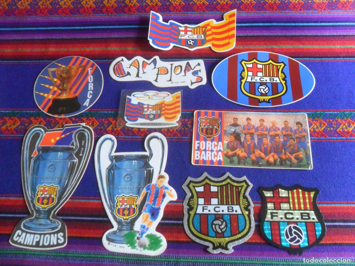 Sammelleidenschaft Sport: 10 PEGATINA FC BARCELONA ESCUDO CAMPE&Oacute;N COPA EUROPA 1992 OLIMPIADAS 92 FOR&Ccedil;A BAR&Ccedil;A CAMPIONS. RARAS.