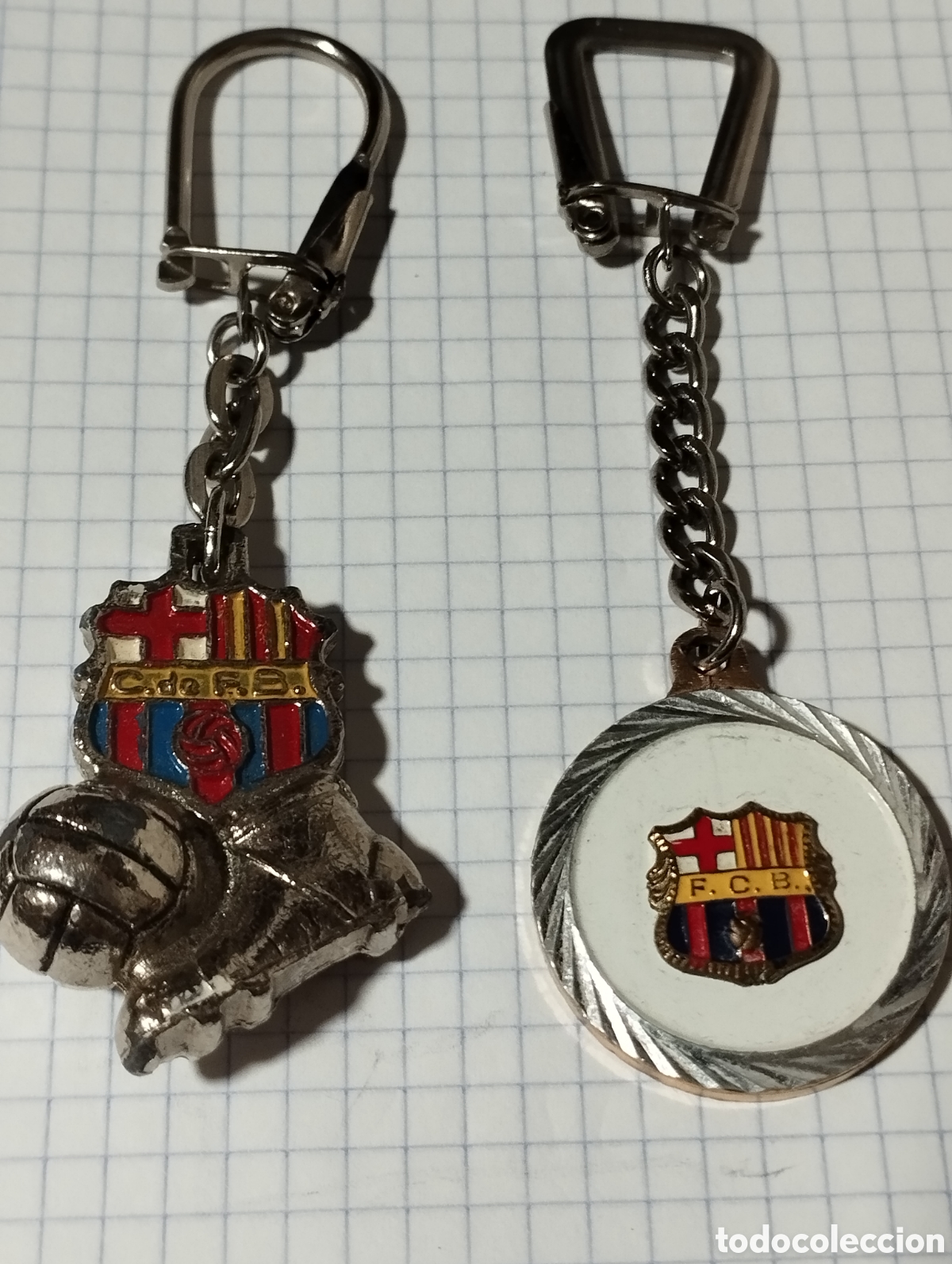 Coleccionismo deportivo: FUTBOL ANTIGUOS LLAVEROS F.C.BARCELONA.NUEVOS LOTE DE