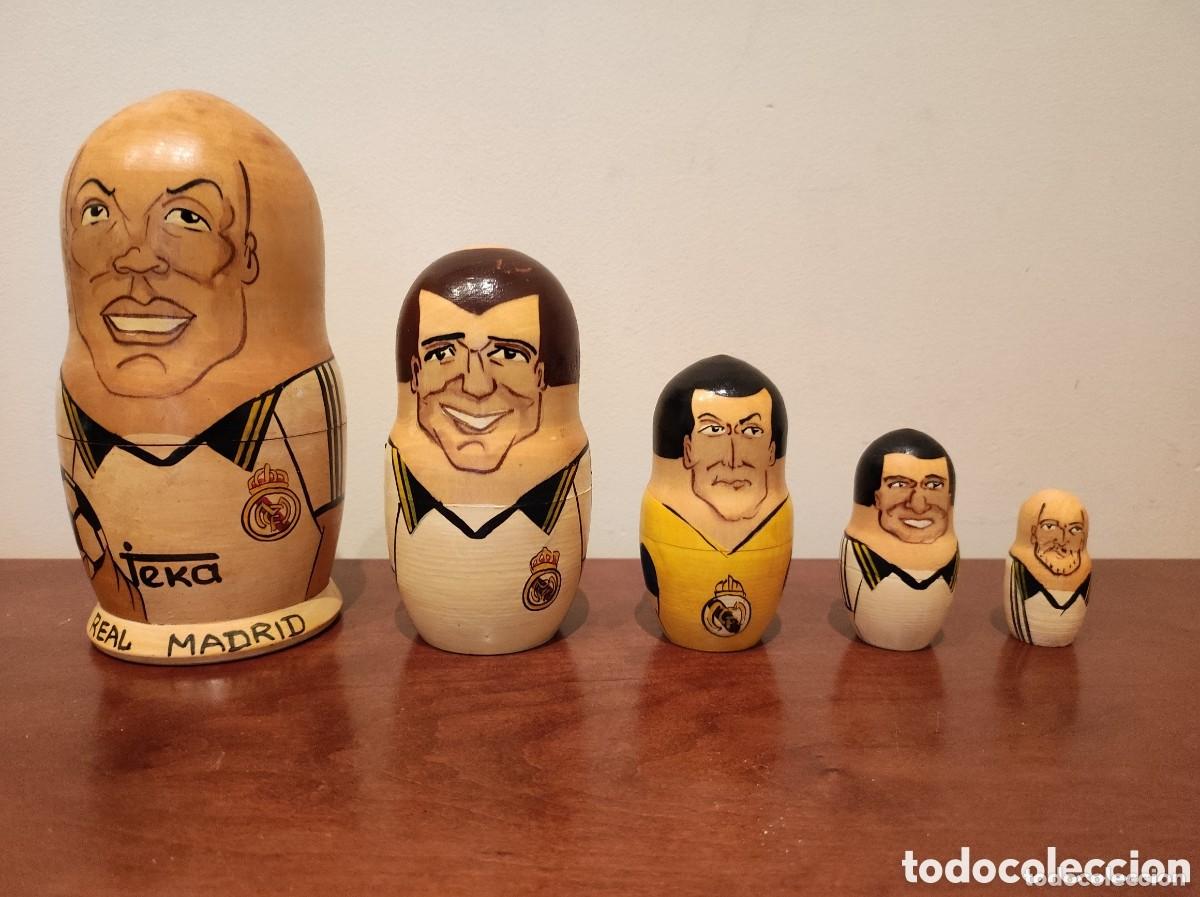 Sammelleidenschaft Sport: Matrioska futbol Real Madrid, Ronaldo, Zidane, Casillas, Figo, Roberto Carlos matrioshka matricosca