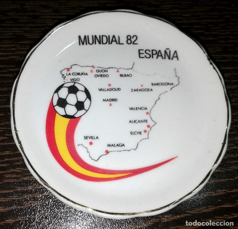Coleccionismo deportivo: Plato peque&ntilde;o decorativo Mundial Espa&ntilde;a 82
