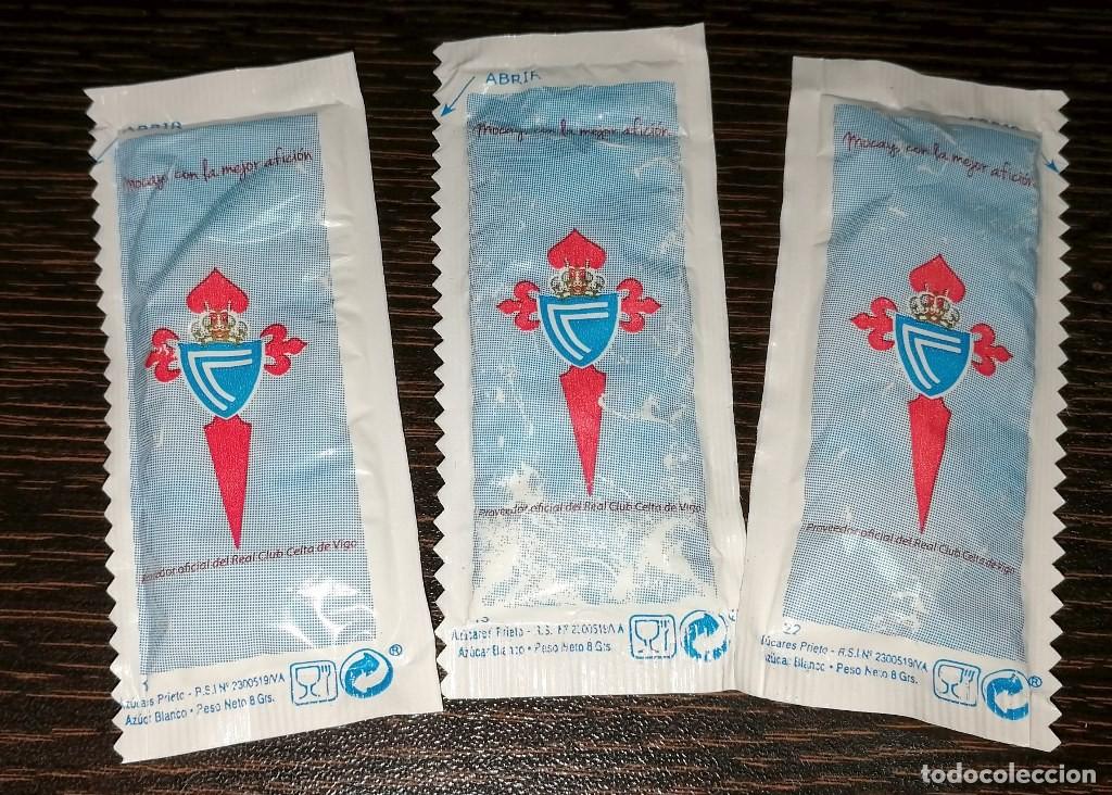 Coleccionismo deportivo: 3 Azucarillos Celta de Vigo Caf&eacute; Mocay