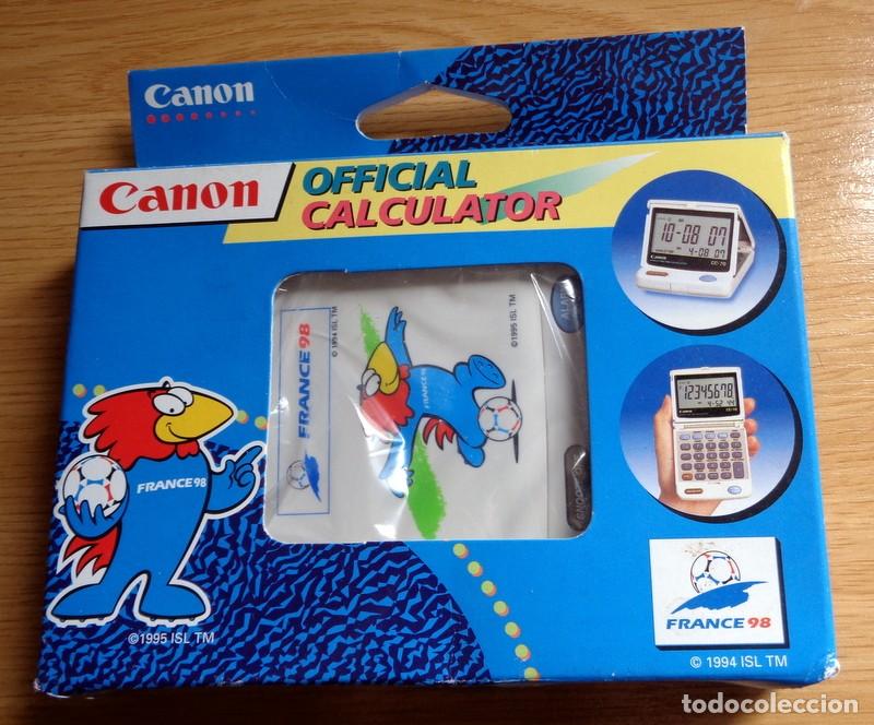 Coleccionismo deportivo: CALCULADORA DIGITAL OFFICIAL CALCULATOR MERCHANDISING OFICIAL MUNDIAL F&Uacute;TBOL FRANCIA 98 WORLD CUP