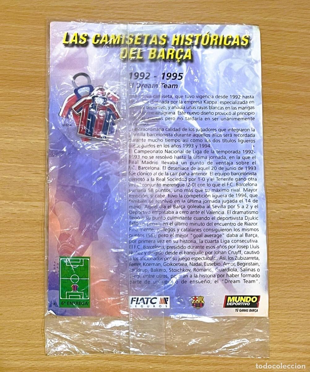 Coleccionismo deportivo: LLAVERO CAMISETAS HIST&Oacute;RICAS FCB DEL F&Uacute;TBOL CLUB BARCELONA - EL DREAM TEAM (1992/1995)
