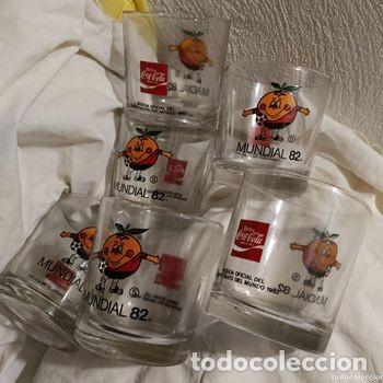 Sammelleidenschaft Sport: MUNDIAL 82 SEIS VASOS NARANJITO - COCACOLA