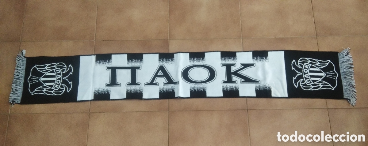 Coleccionismo deportivo: Bufanda PAOK Sal&oacute;nica FC