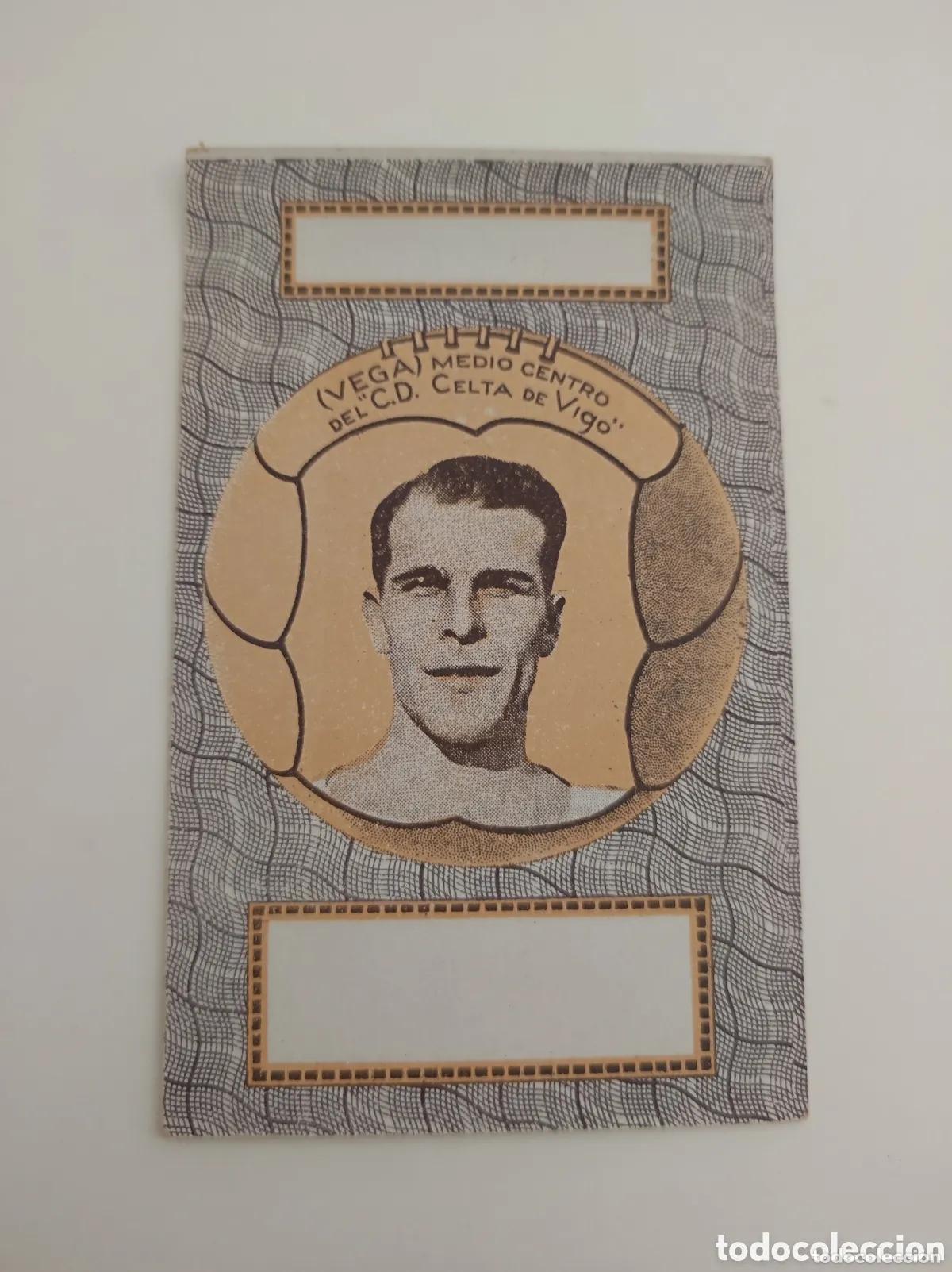 Sammelleidenschaft Sport: Cromo baraja carta vega celta vigo naipe futbol a&ntilde;os 1930 - chocolates sin publicidad