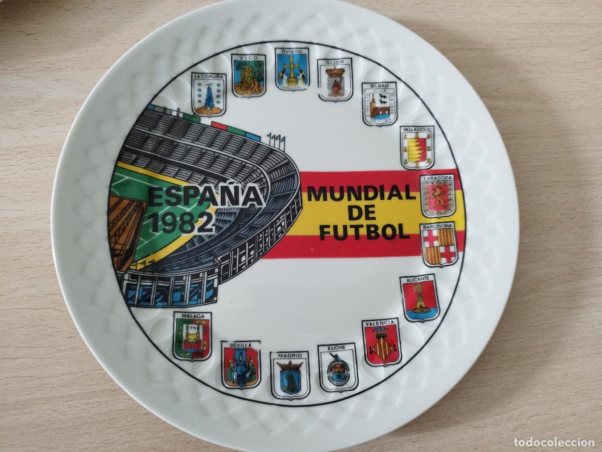 Collectionnisme sportif: Plato Conmemorativo Mundial de F&uacute;tbol Espa&ntilde;a 1982 Coleccionismo 25 cm