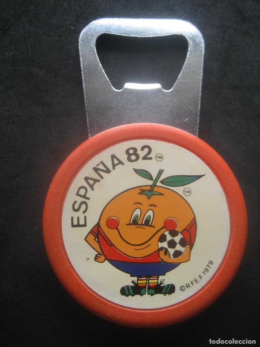 Sammelleidenschaft Sport: ABRIDOR, ABREBOTELLAS. MUNDIAL DE FUTBOL ESPA&Ntilde;A 1982. NARANJITO (NARANJA)