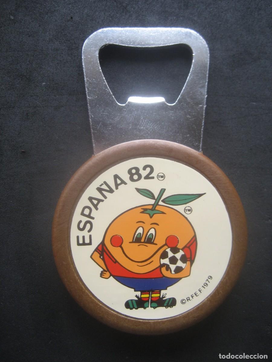 Sammelleidenschaft Sport: ABRIDOR, ABREBOTELLAS. MUNDIAL DE FUTBOL ESPA&Ntilde;A 1982. NARANJITO (MARRON)