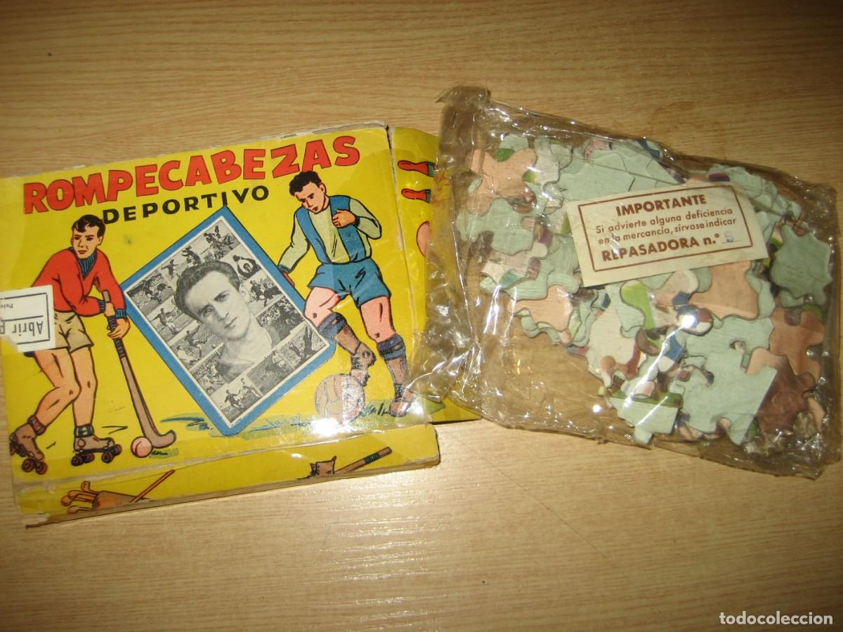 Sammelleidenschaft Sport: Antiguo rompecabezas deportivo , puzzle , Jugador de futbol Basora . CF Barcelona Bar&ccedil;a